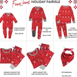 Organic Cotton Holiday Matching Family Pajamas