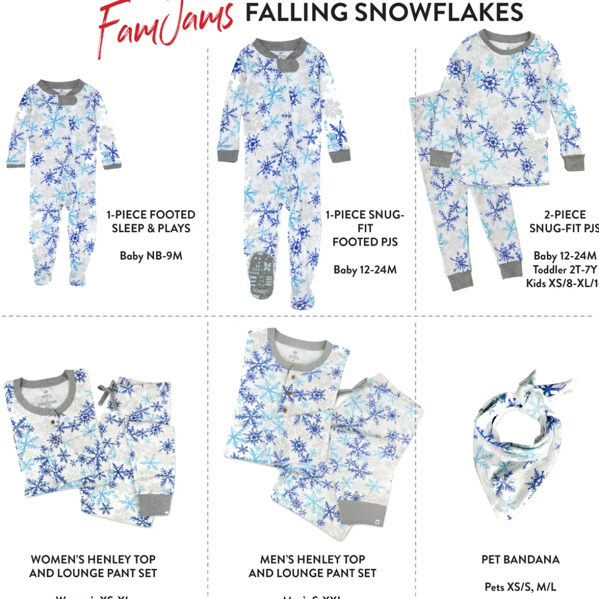 Organic Cotton Holiday Matching Family Pajamas