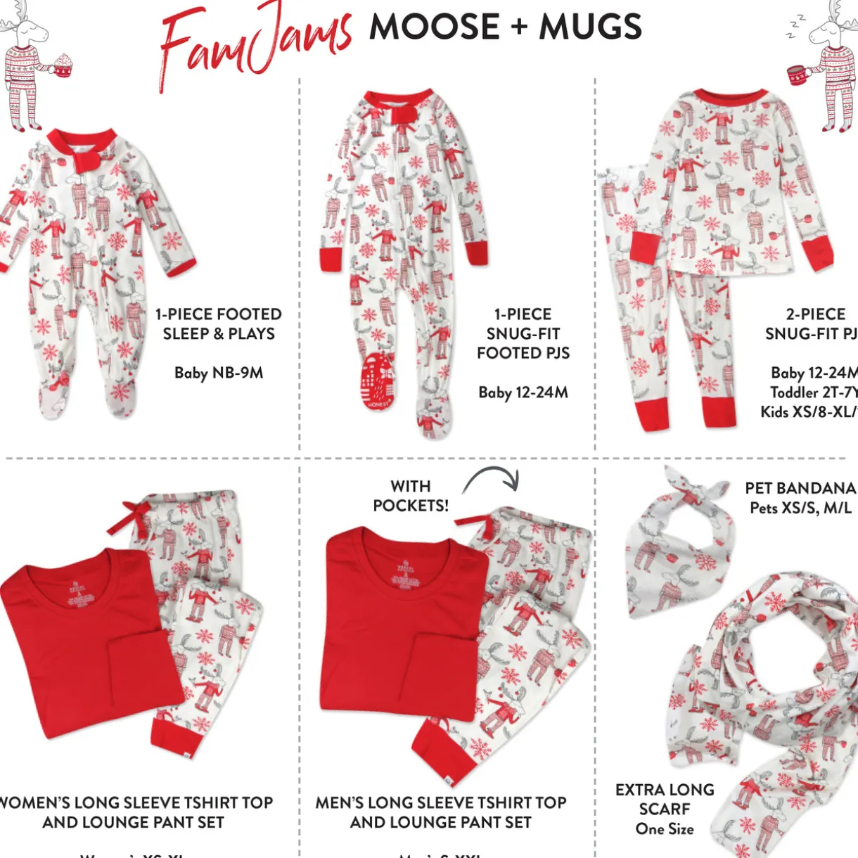 Organic Cotton Holiday Matching Family Pajamas