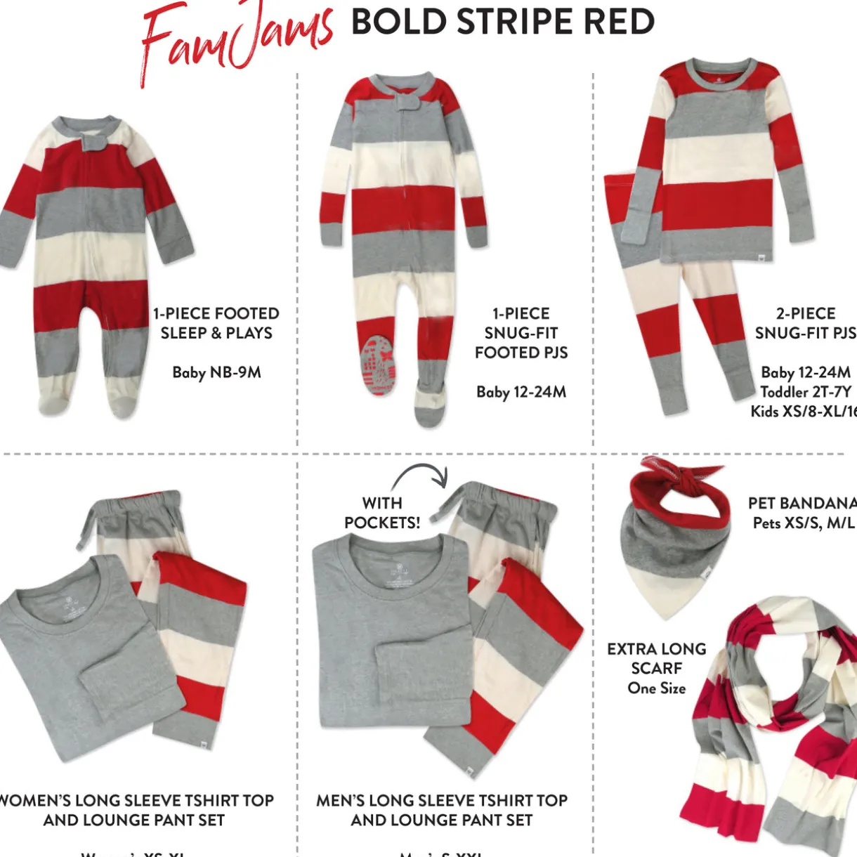 Organic Cotton Holiday Matching Family Pajamas