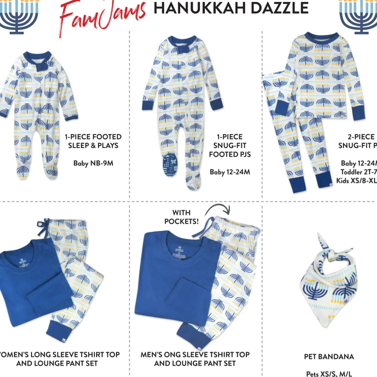 Organic Cotton Holiday Matching Family Pajamas