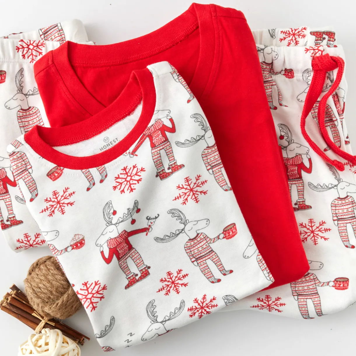 Organic Cotton Holiday Matching Family Pajamas