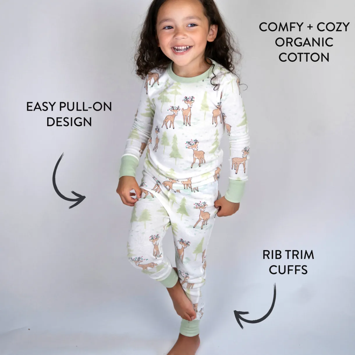 Organic Cotton Holiday Matching Family Pajamas