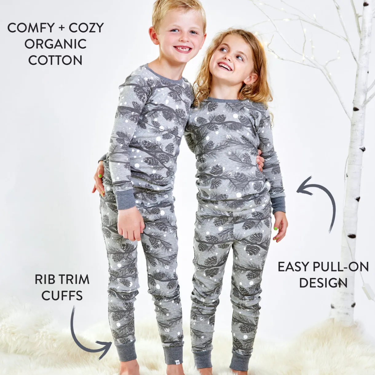 Organic Cotton Holiday Matching Family Pajamas