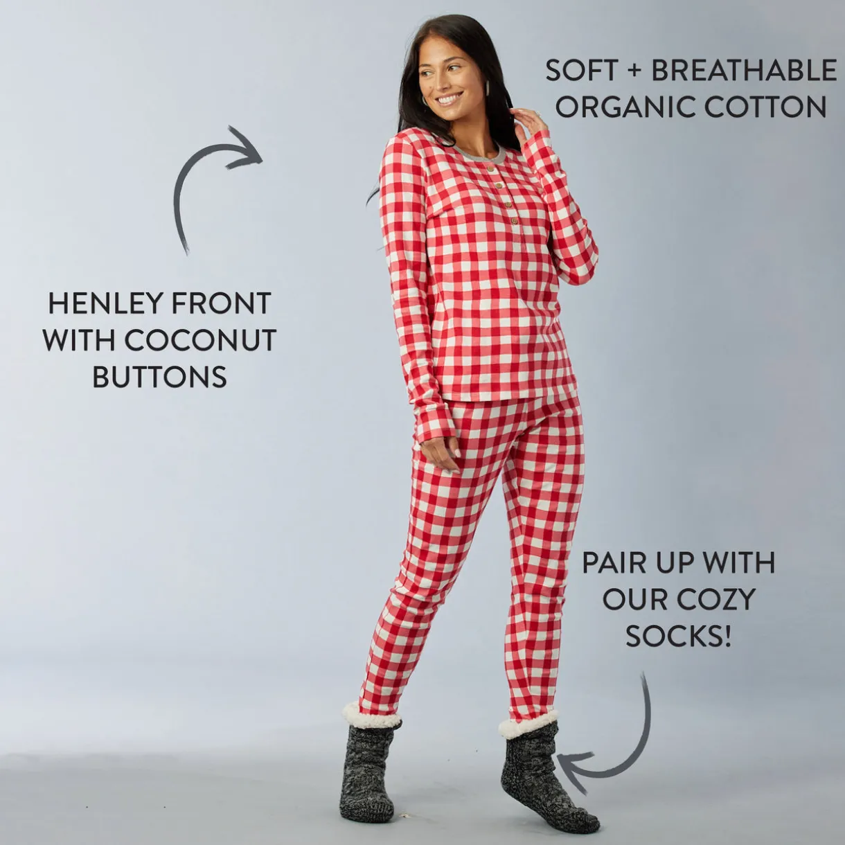 Organic Cotton Holiday Matching Family Pajamas