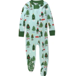Organic Cotton Holiday Snug-Fit Footed Pajama