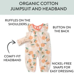 Organic Cotton Jumpsuit Coverall Set