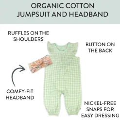 Organic Cotton Jumpsuit Coverall Set