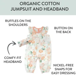 Organic Cotton Jumpsuit Coverall Set