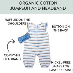 Organic Cotton Jumpsuit Coverall Set