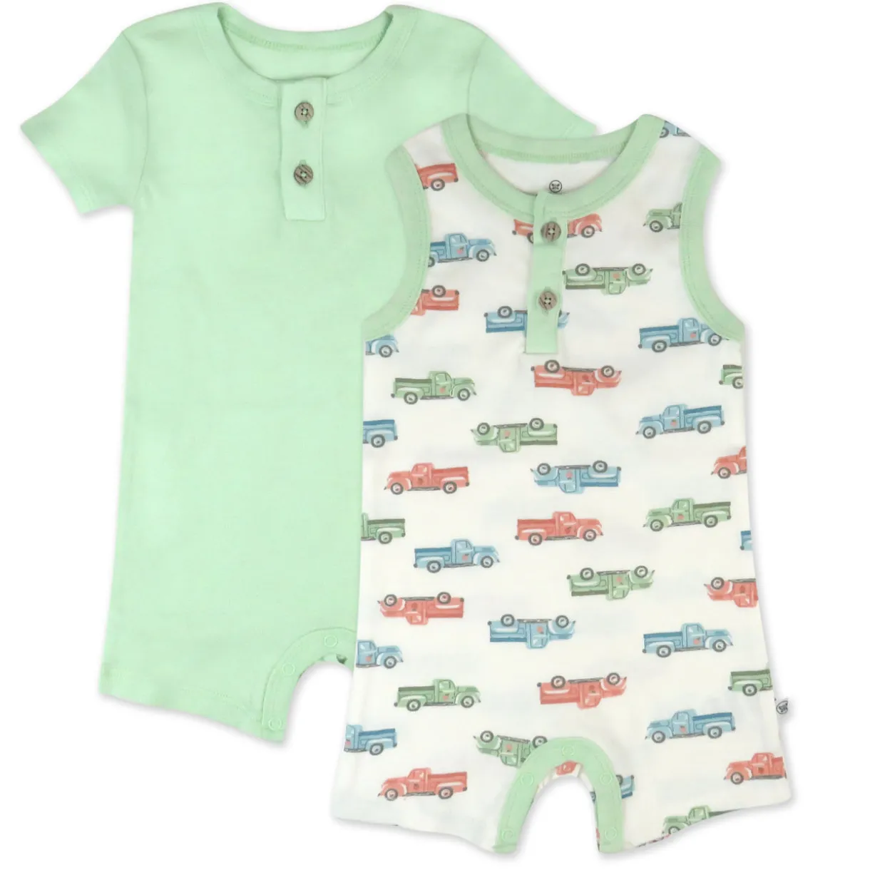 Organic Cotton Jumpsuit Romper Set