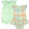 Organic Cotton Jumpsuit Romper Set