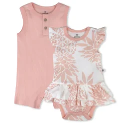 Organic Cotton Jumpsuit Romper Set