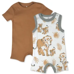 Organic Cotton Jumpsuit Romper Set