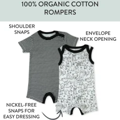 Organic Cotton Jumpsuit Romper Set