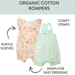 Organic Cotton Jumpsuit Romper Set