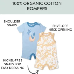 Organic Cotton Jumpsuit Romper Set
