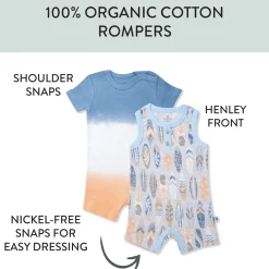 Organic Cotton Jumpsuit Romper Set