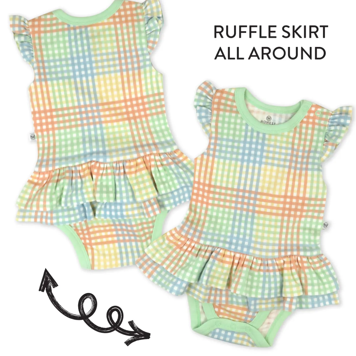 Organic Cotton Jumpsuit Romper Set
