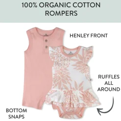 Organic Cotton Jumpsuit Romper Set