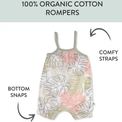 Organic Cotton Jumpsuit Romper Set