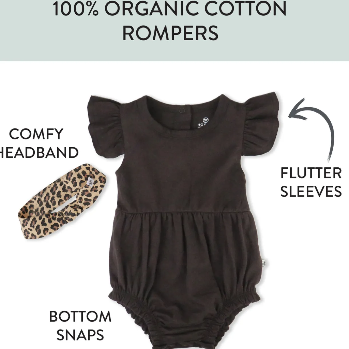 Organic Cotton Jumpsuit Romper Set