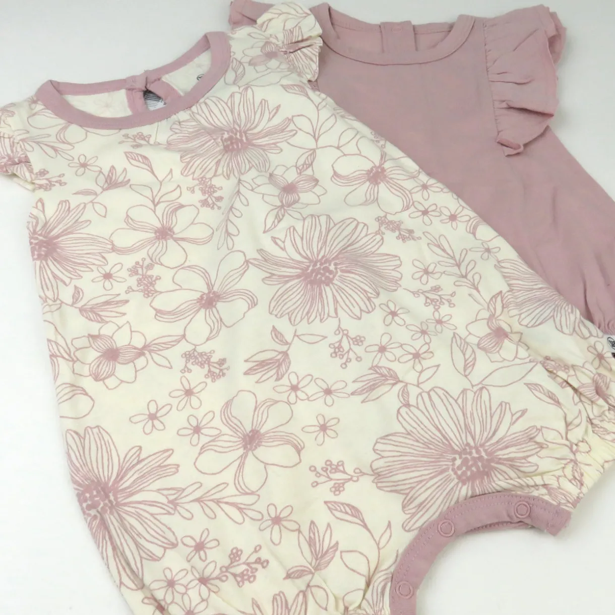 Organic Cotton Jumpsuit Romper Set