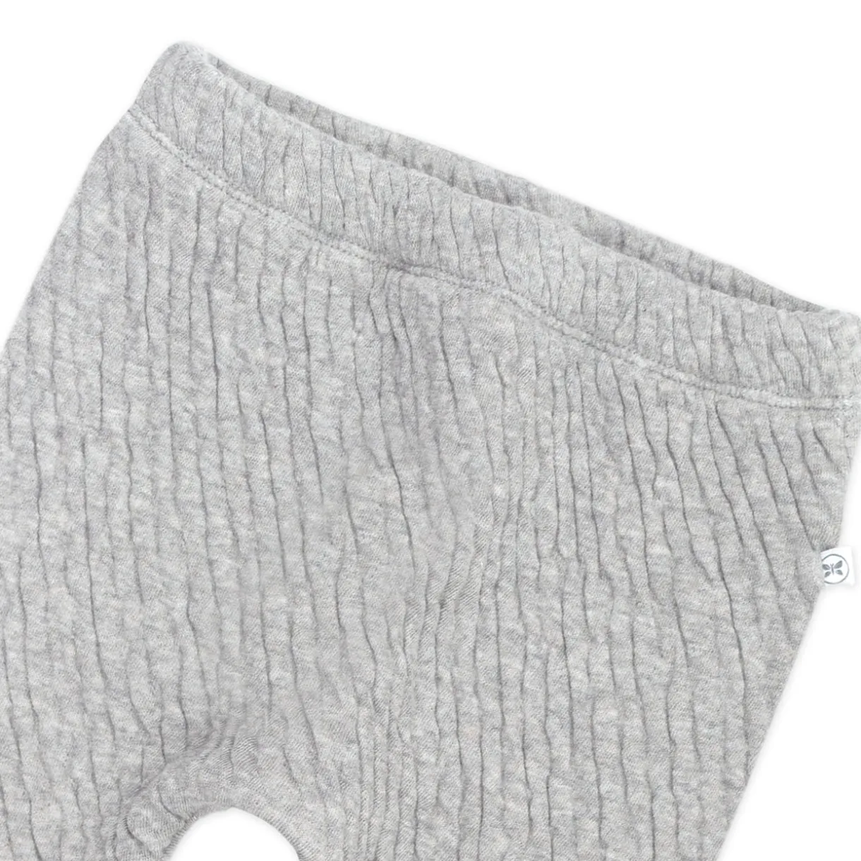 Organic Cotton Matelassé Harem Pant