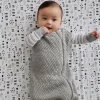 Organic Cotton Matelassé Medium Weight Wearable Blanket