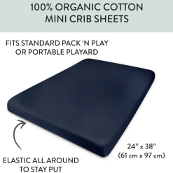 Organic Cotton Mini Crib Sheet