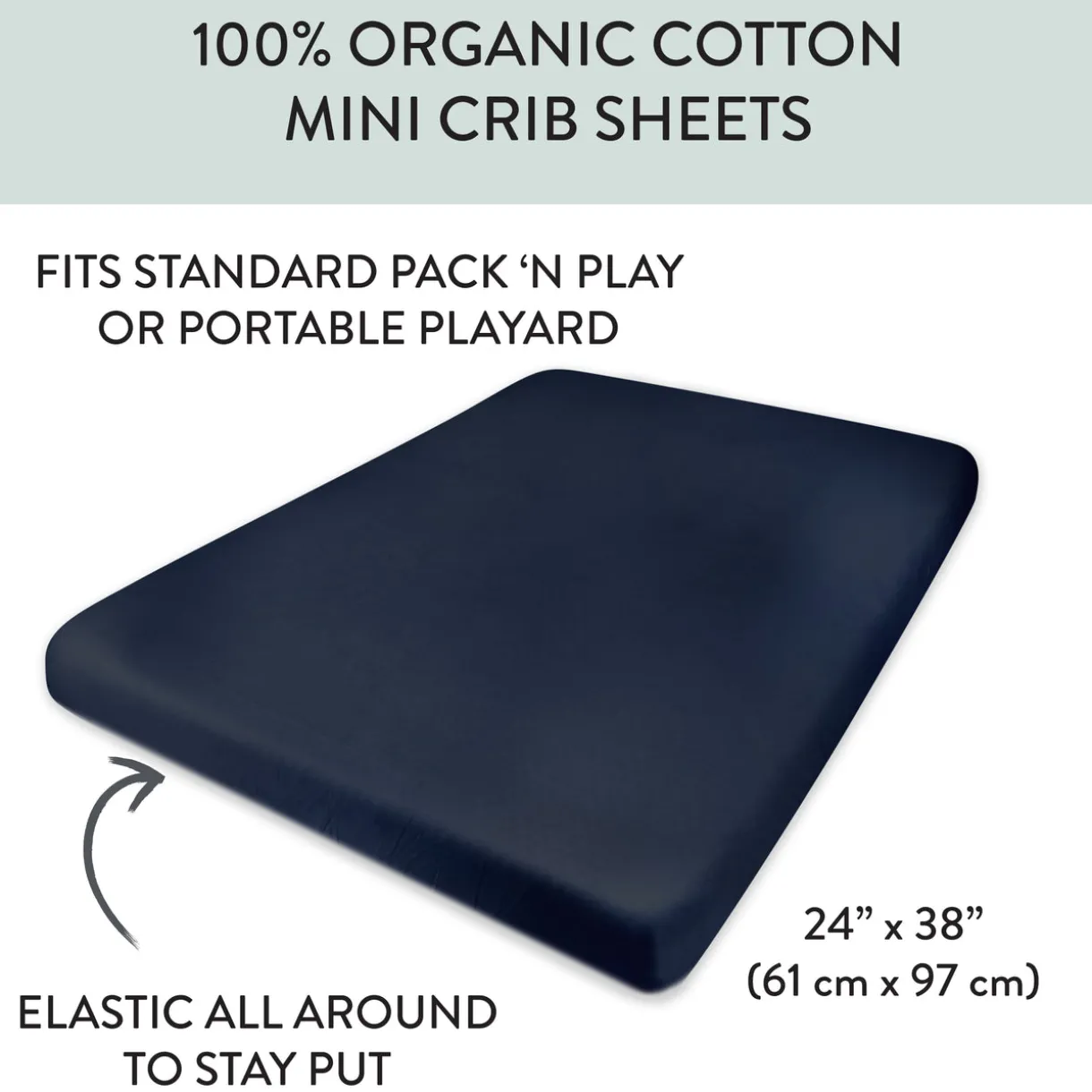 Organic Cotton Mini Crib Sheet