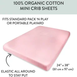 Organic Cotton Mini Crib Sheet
