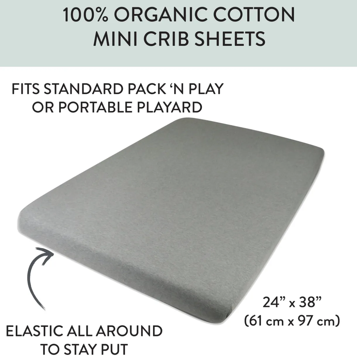 Organic Cotton Mini Crib Sheet
