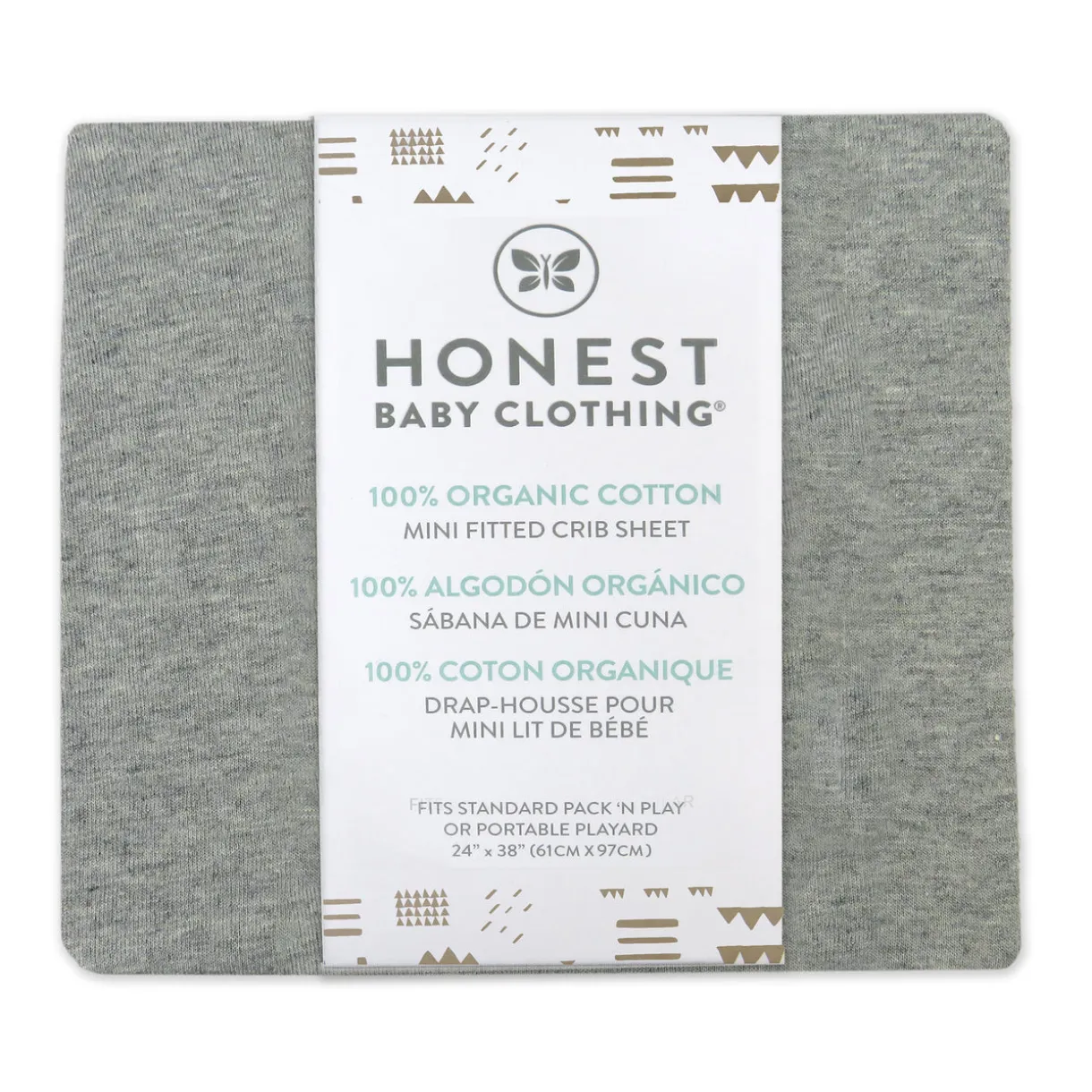 Organic Cotton Mini Crib Sheet