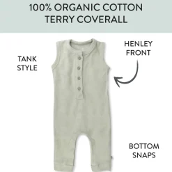 Organic Cotton One-Piece Jumpsuit Coverall