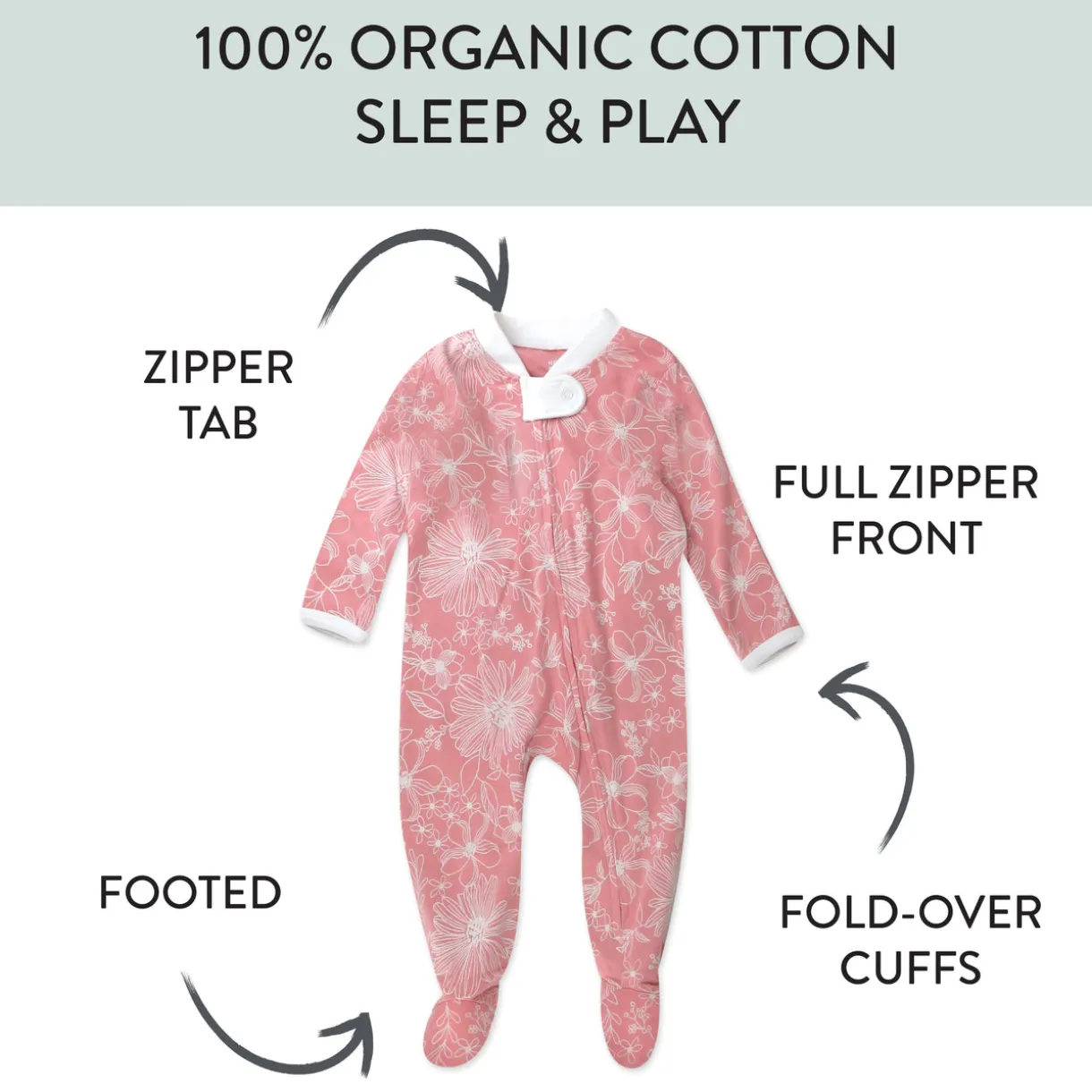 Organic Cotton Sleep & Plays