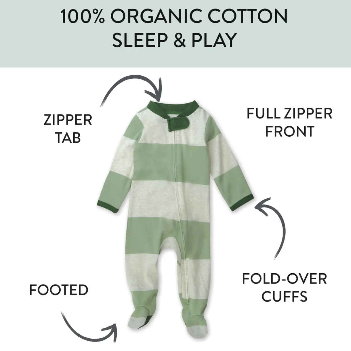 Organic Cotton Sleep & Plays