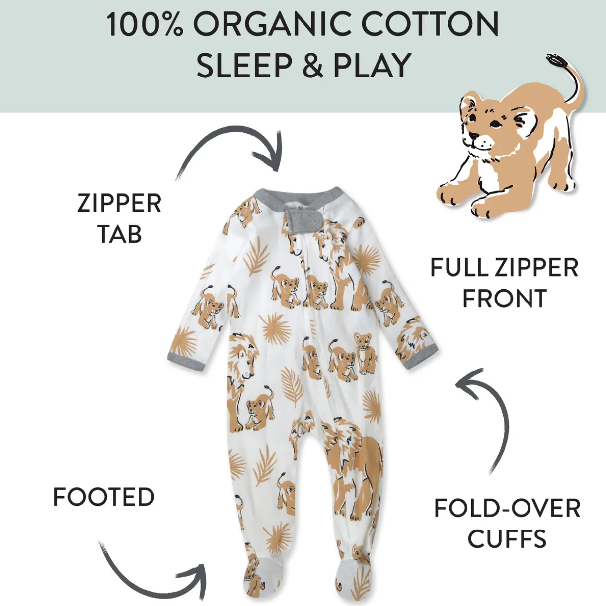 Organic Cotton Sleep & Plays