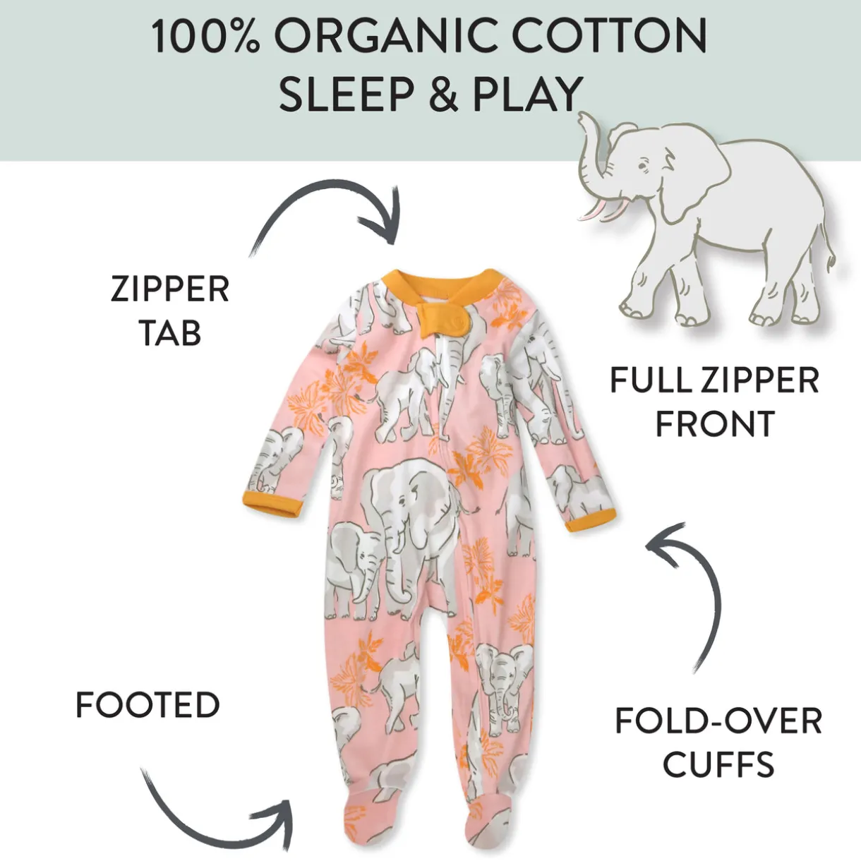 Organic Cotton Sleep & Plays