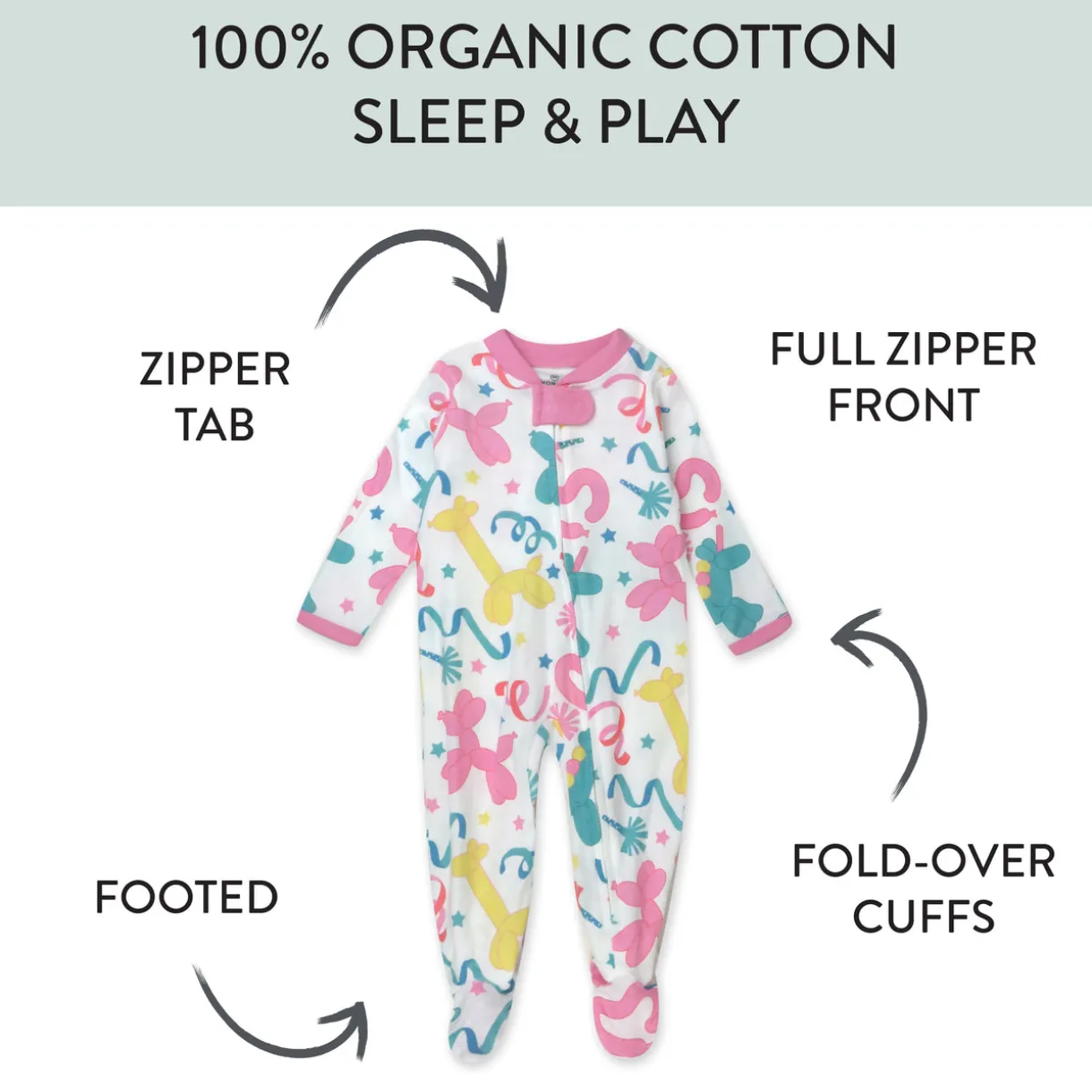 Organic Cotton Sleep & Plays