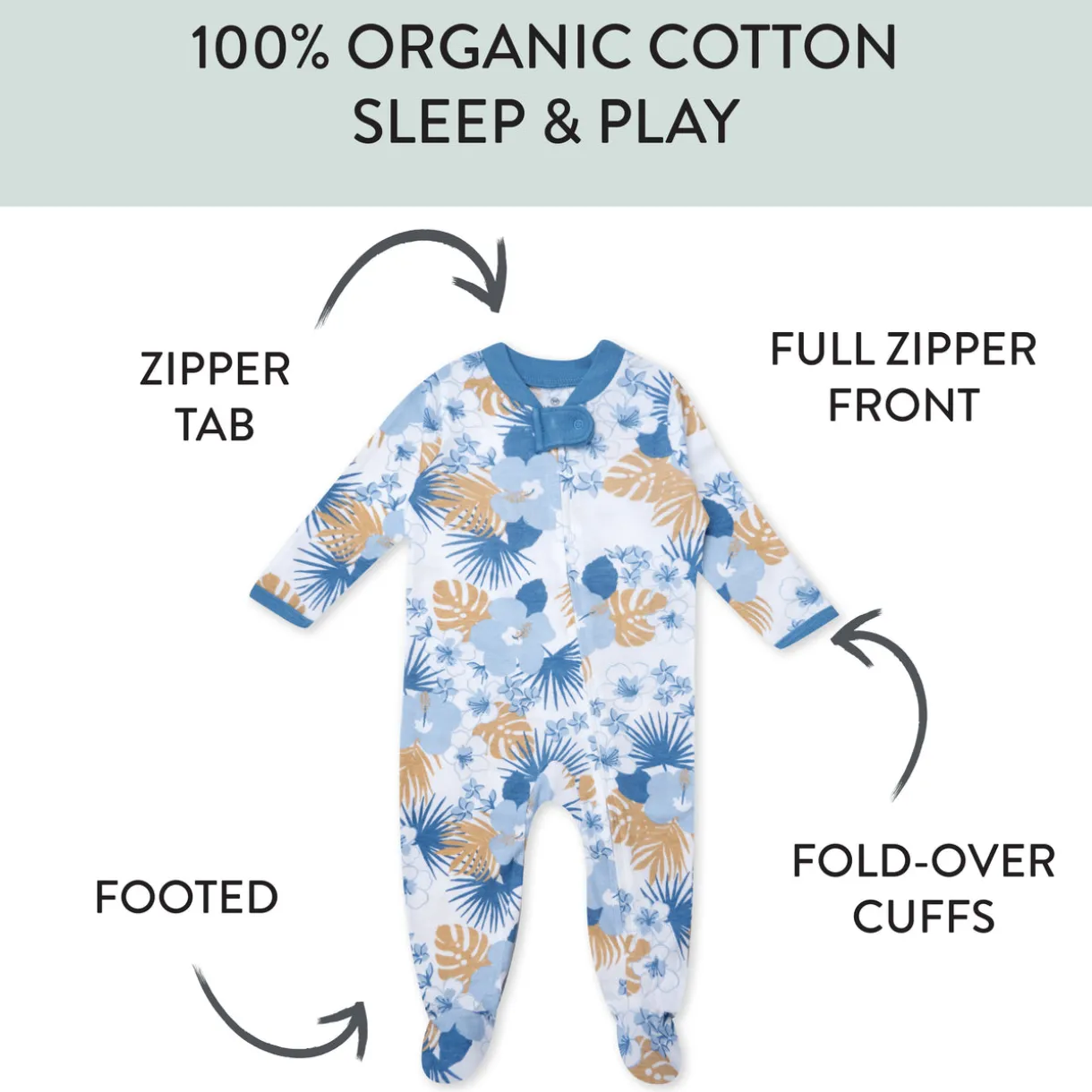 Organic Cotton Sleep & Plays