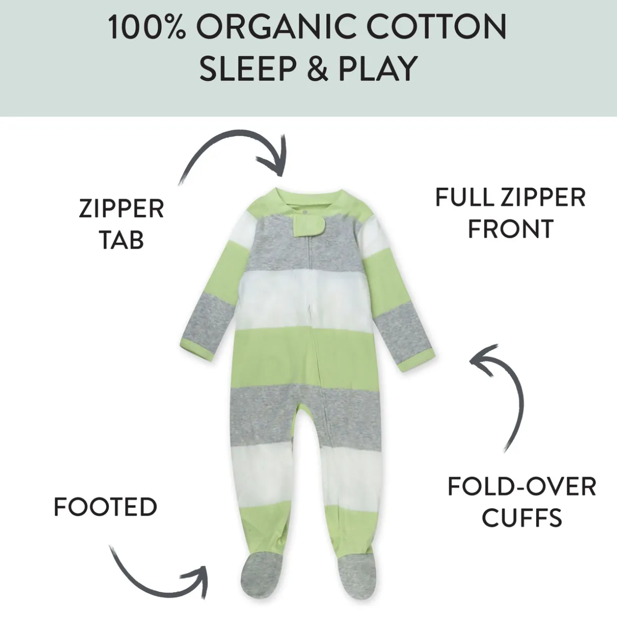 Organic Cotton Sleep & Plays