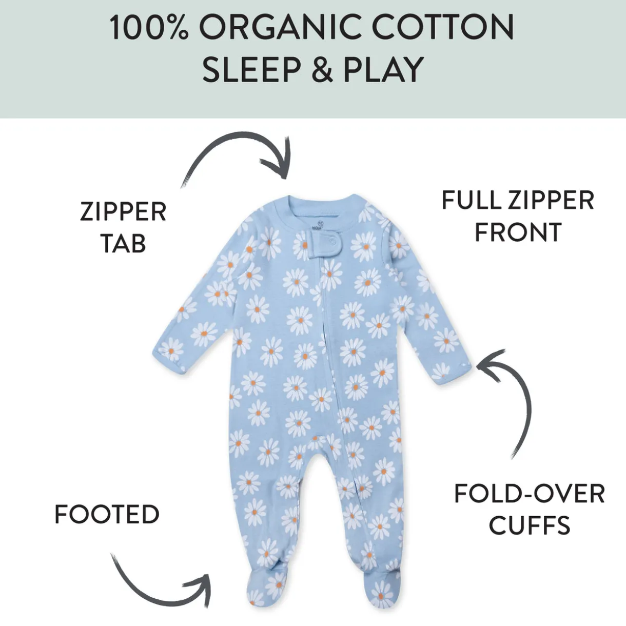 Organic Cotton Sleep & Plays