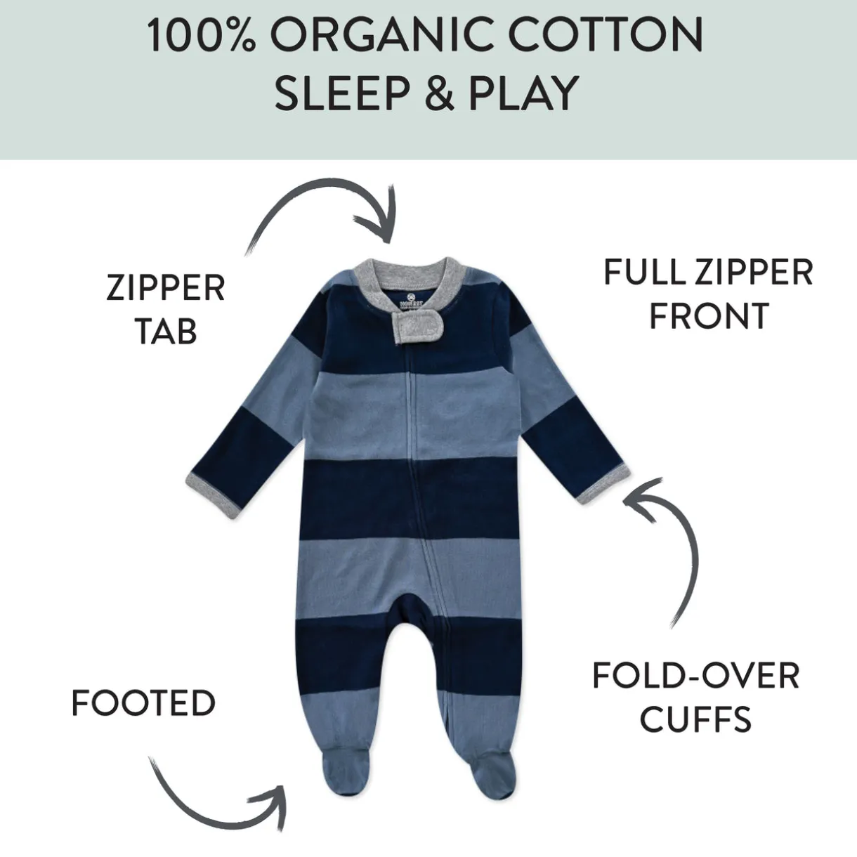 Organic Cotton Sleep & Plays