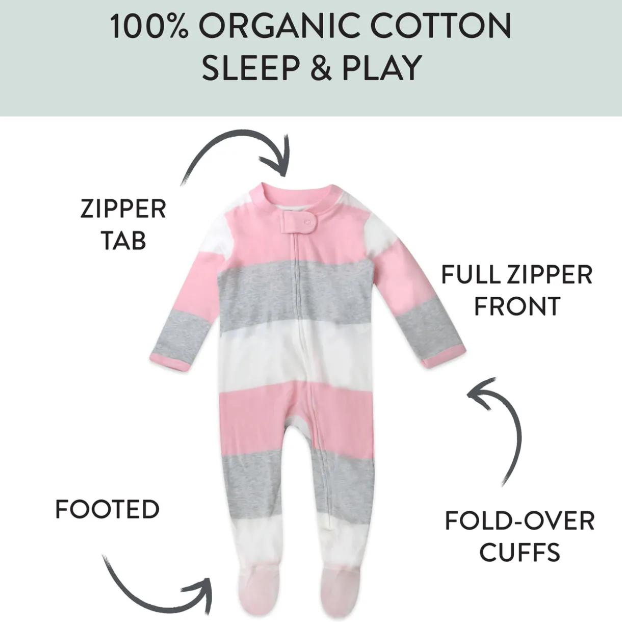 Organic Cotton Sleep & Plays