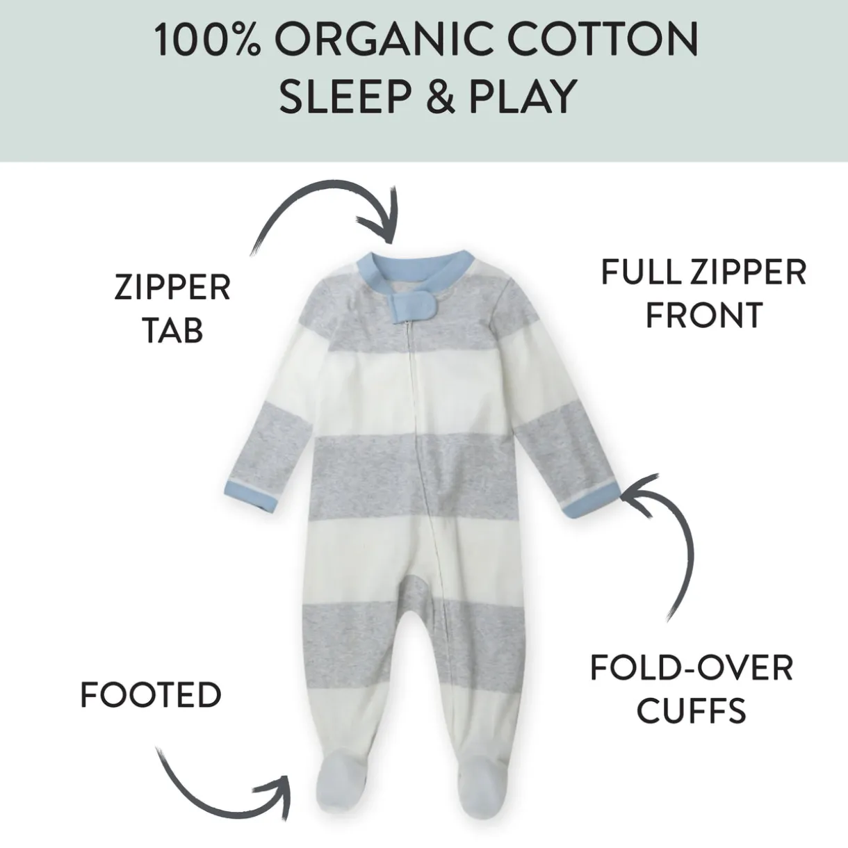 Organic Cotton Sleep & Plays