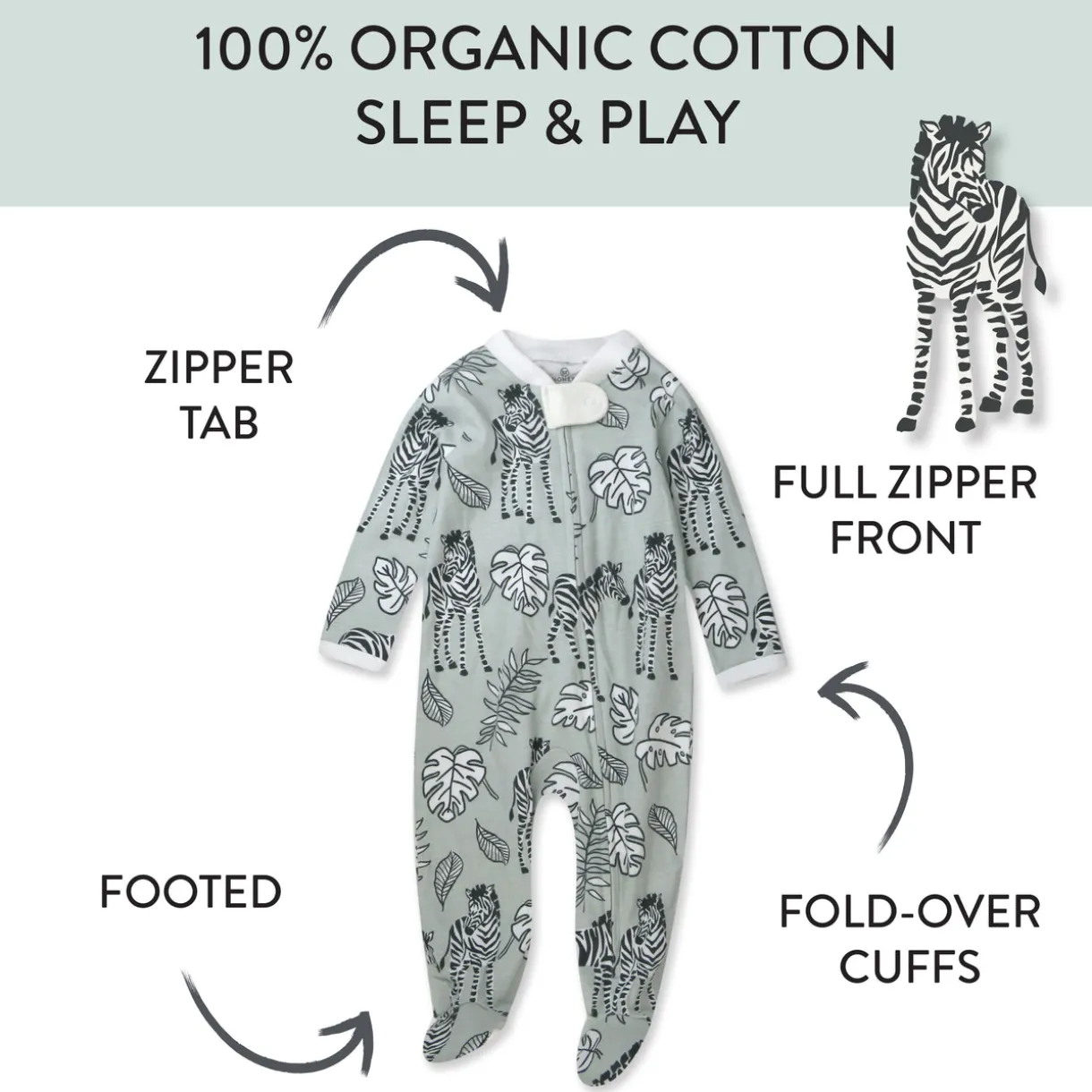 Organic Cotton Sleep & Plays