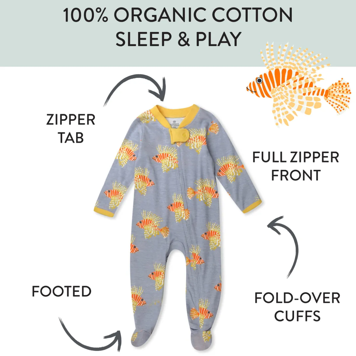 Organic Cotton Sleep & Plays