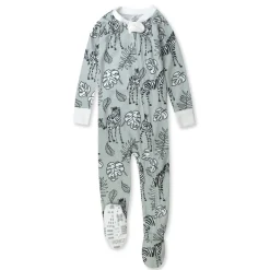 Organic Cotton Snug-Fit Footed Pajamas