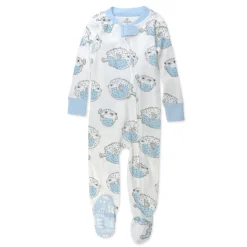 Organic Cotton Snug-Fit Footed Pajamas